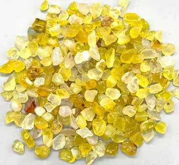 1 Lb Agate, Yellow Tumbled Chips 5-12mm