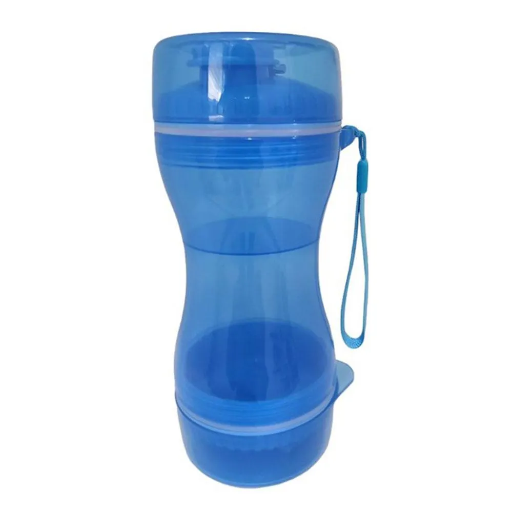 2 In 1 Dog Water Bottle Portable Food Container Drinking Bowl For Small Medium Dogs Outdoor Travel Pet Water Dispenser Feeder