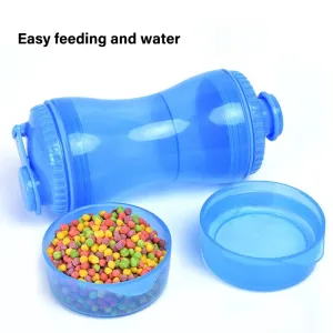 2 In 1 Dog Water Bottle Portable Food Container Drinking Bowl For Small Medium Dogs Outdoor Travel Pet Water Dispenser Feeder