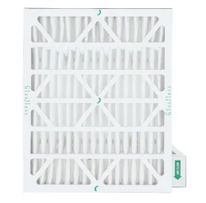 2 Pack of 16x20x4 MERV 13 Pleated 4' Inch Air Filters by Glasfloss. Actual Size: 15-1/2 x 19-1/2 x 3-3/4