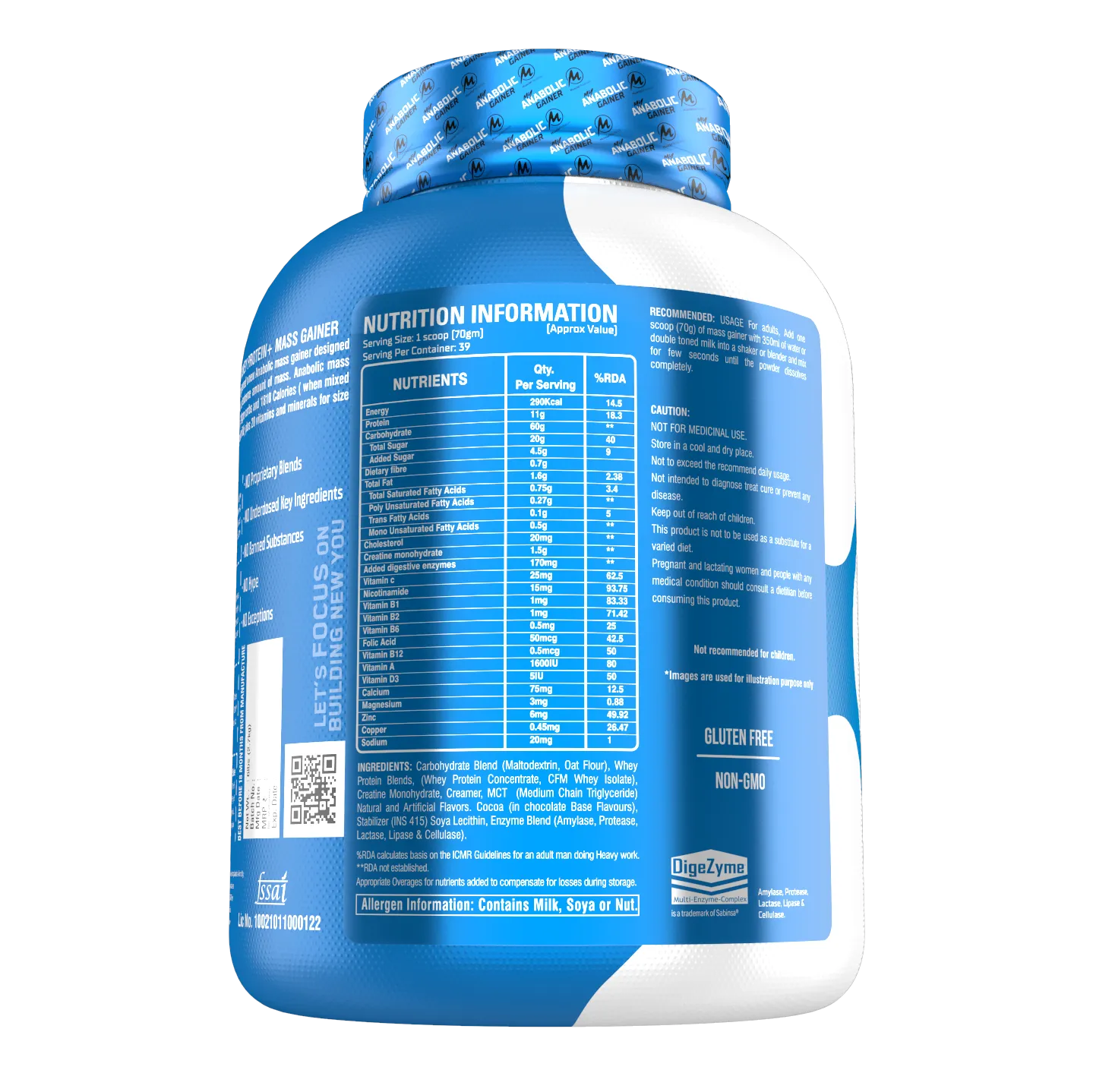 Anabolic Gainer 2.7Kg Keshar Pista