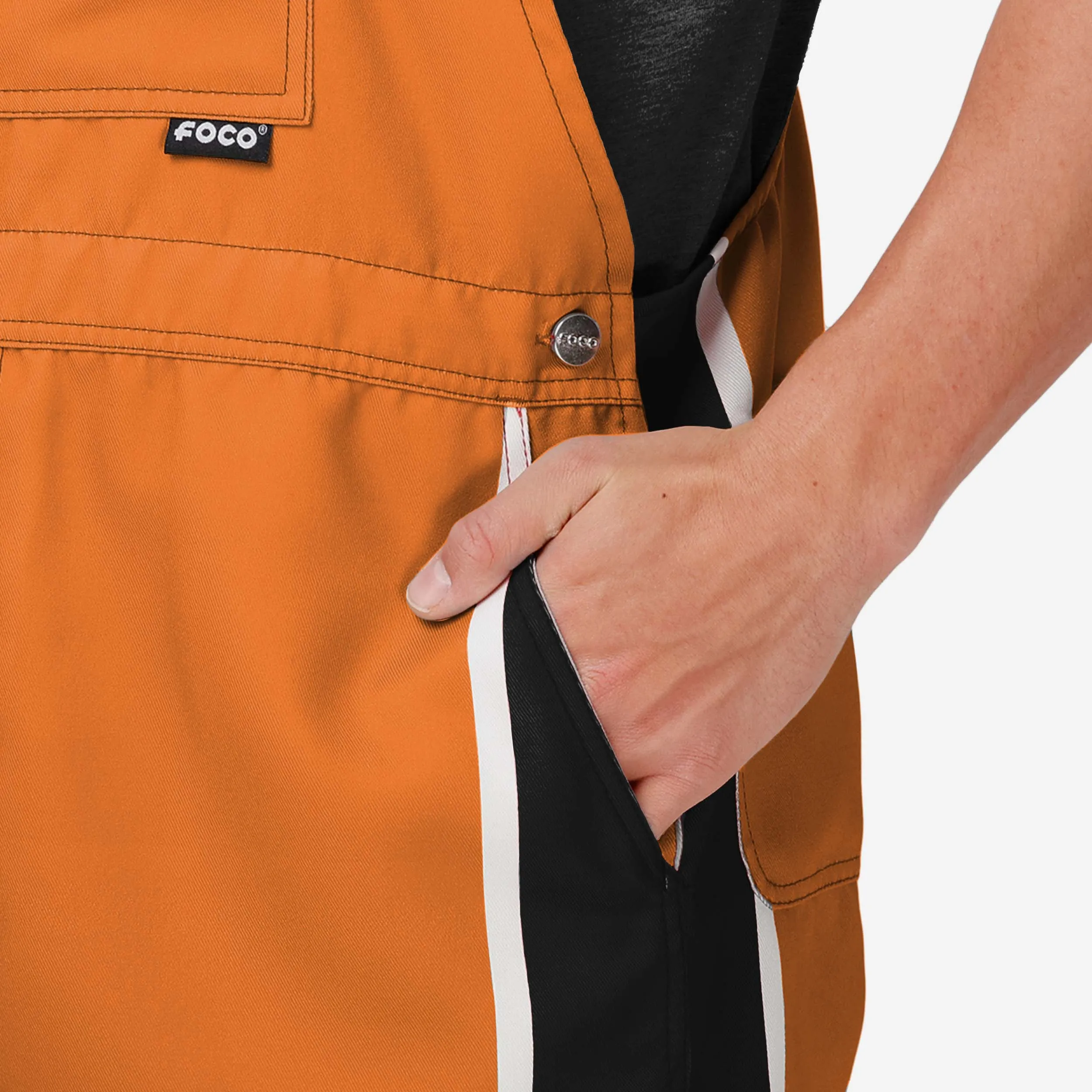 Baltimore Orioles Mens Team Stripe Bib Shortalls