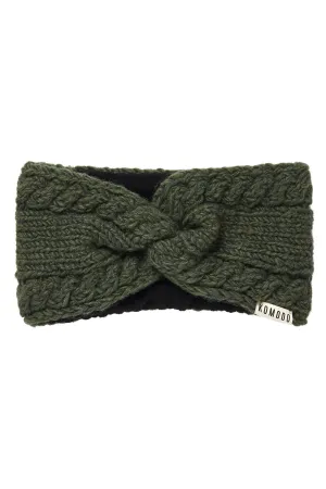 BIWA - Fleece Lined Lambswool Ear Warmer Ivy
