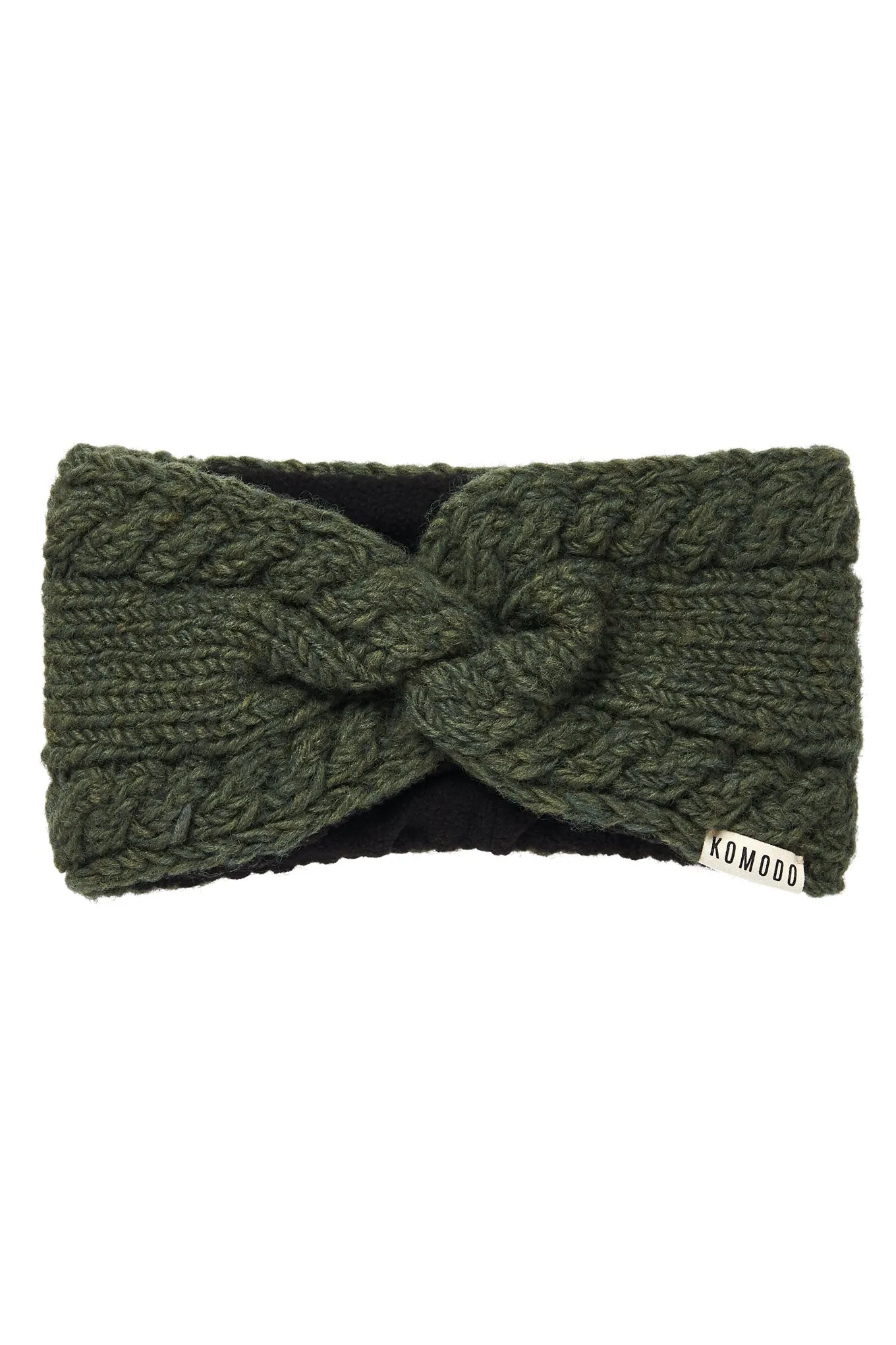 BIWA - Fleece Lined Lambswool Ear Warmer Ivy
