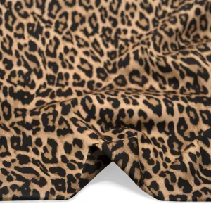 Cool Cat Printed Cotton Twill - Latte