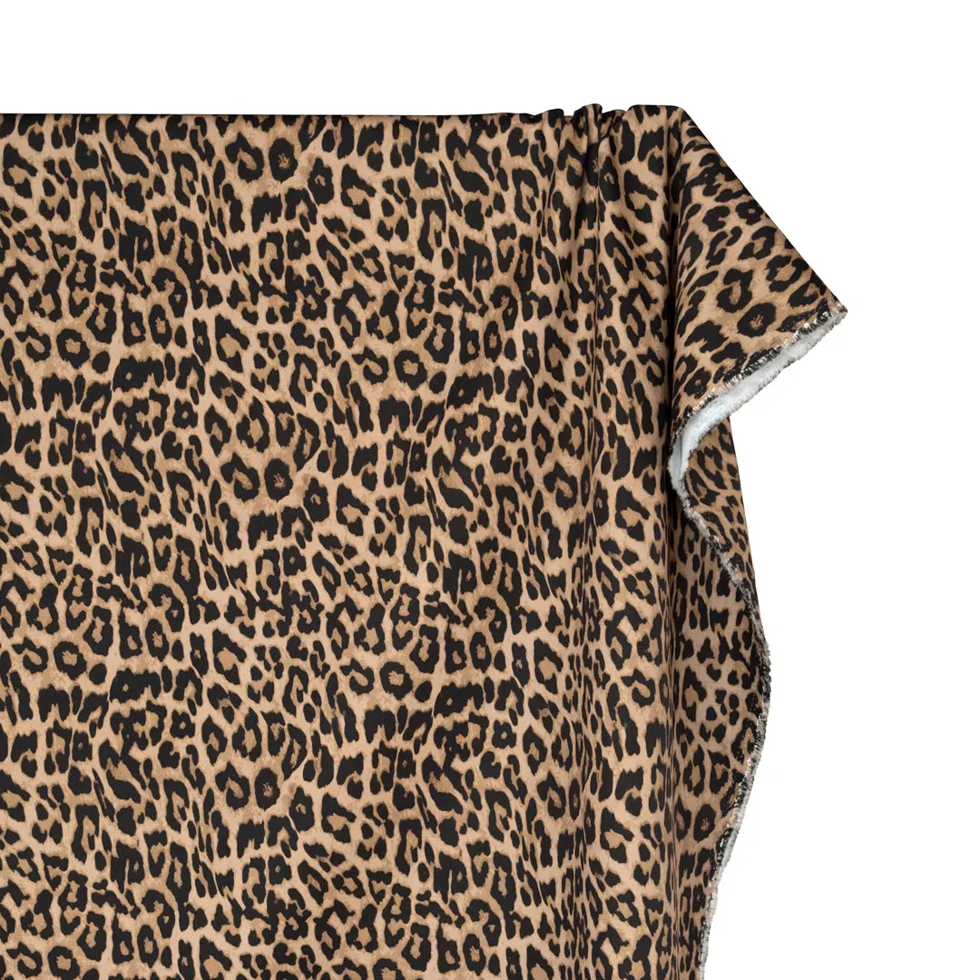 Cool Cat Printed Cotton Twill - Latte