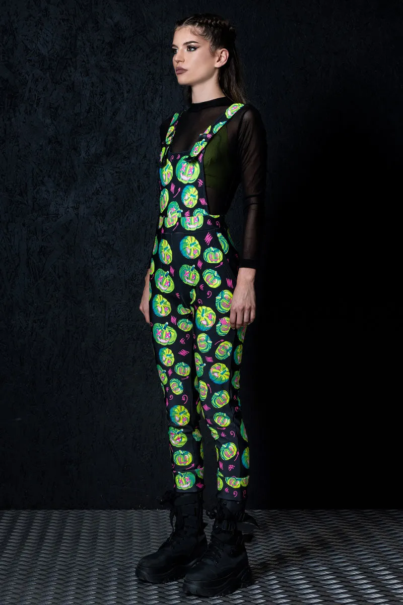 Electric Pumpkin Overalls