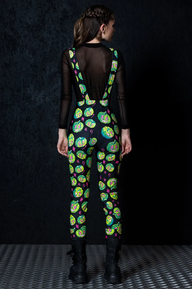 Electric Pumpkin Overalls
