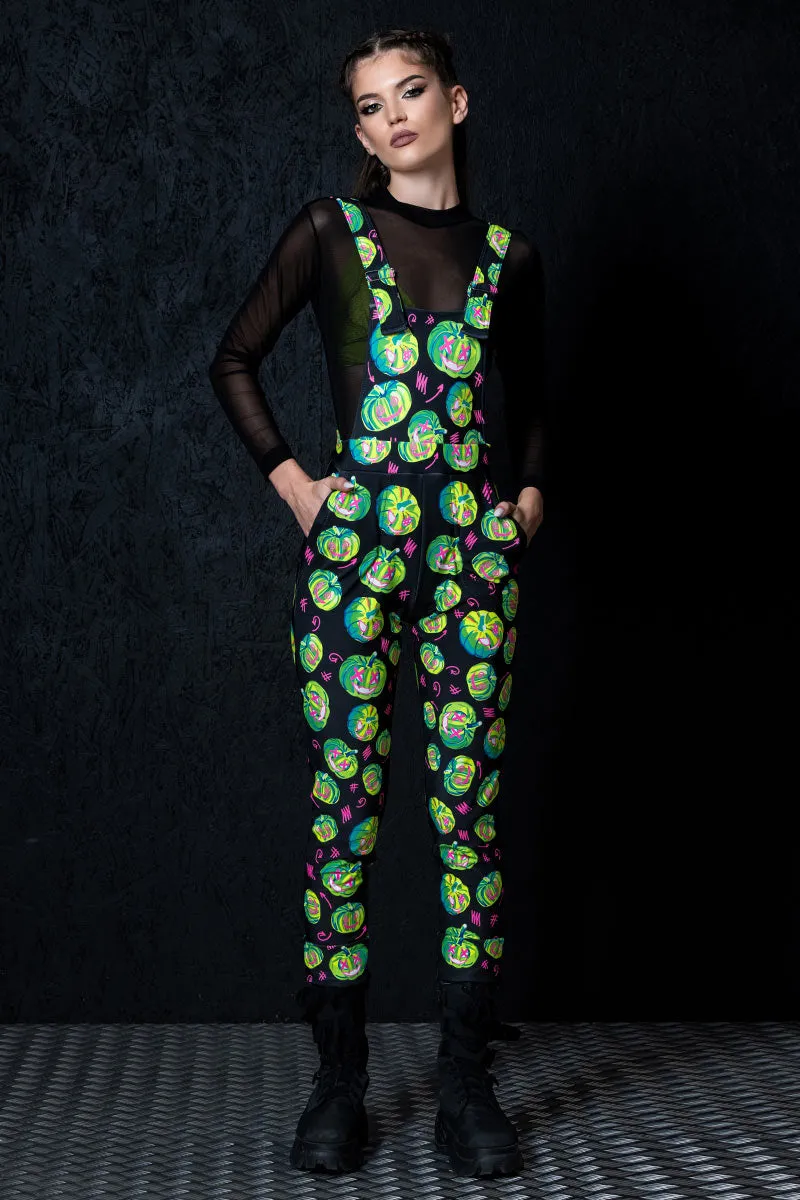 Electric Pumpkin Overalls