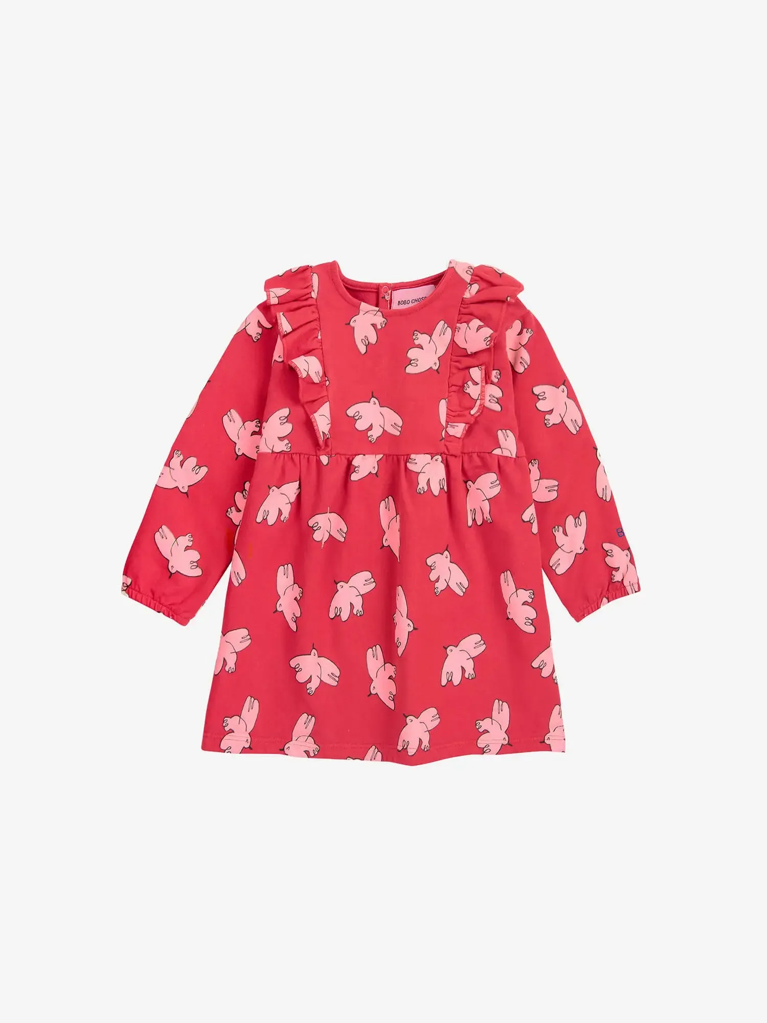 Freedom Bird all over ruffle dress