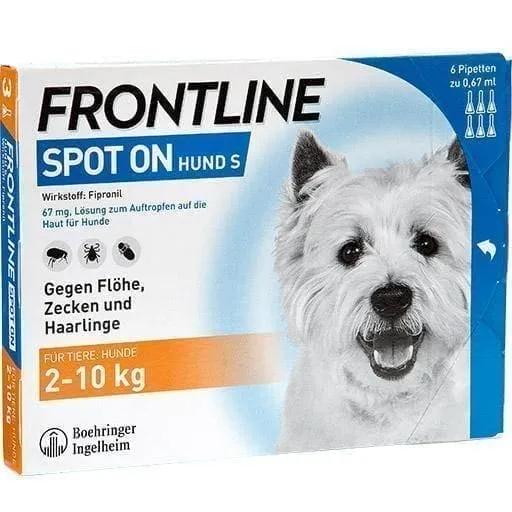 FRONTLINE Spot on H 10 solution for dogs 6 pc Fipronil