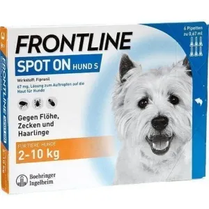 FRONTLINE Spot on H 10 solution for dogs 6 pc Fipronil