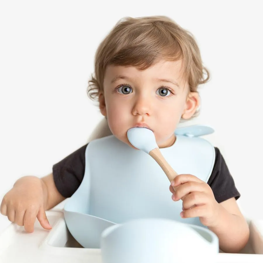 Glitter & Spice Silicone Food Bib - Marble