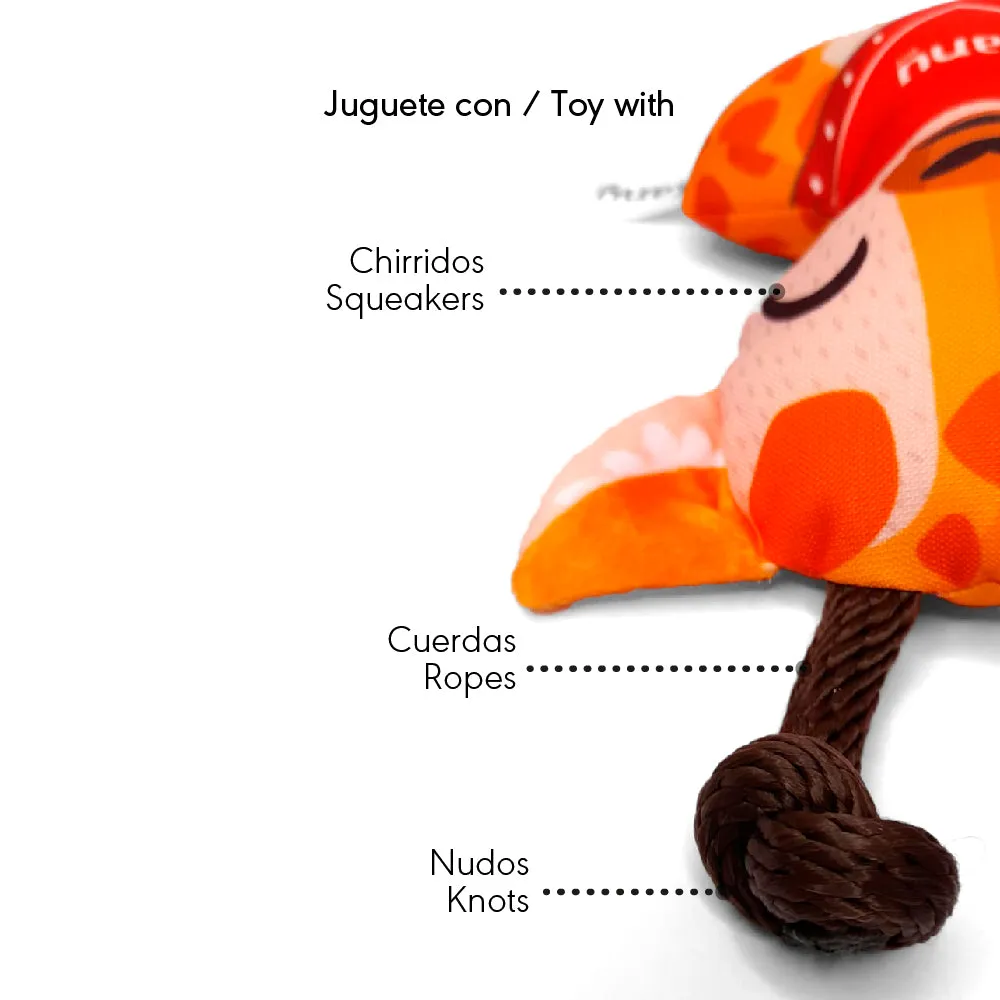 Kanu Pet Plush Giraffe Dog Toy