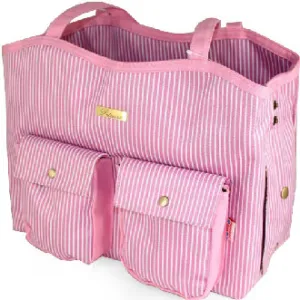 Petcare Pet Carry Bag Pink Stripes