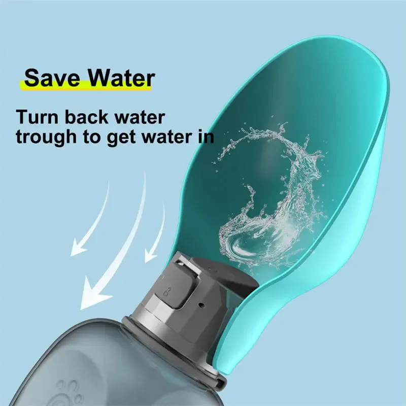 Portable 800ml Dogs Water Bottle
