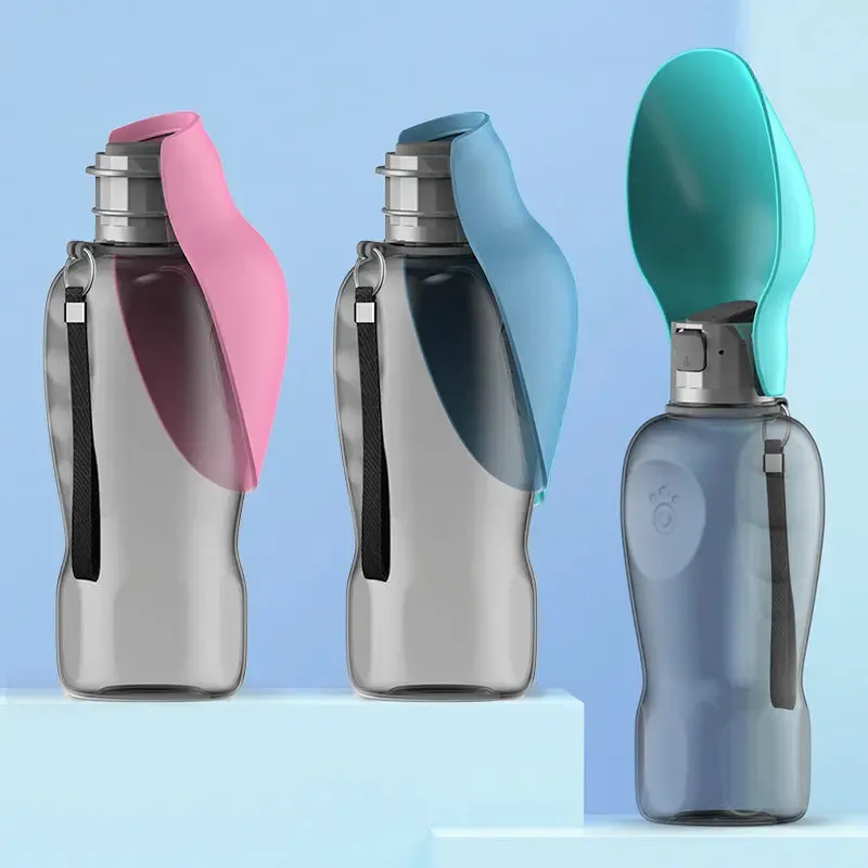 Portable 800ml Dogs Water Bottle