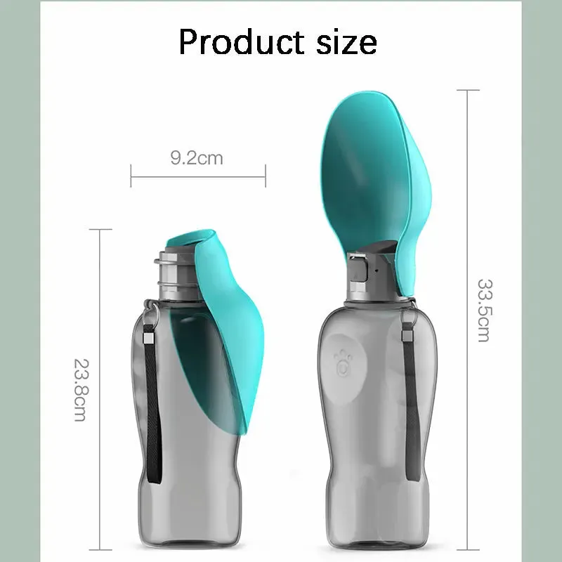 Portable 800ml Dogs Water Bottle