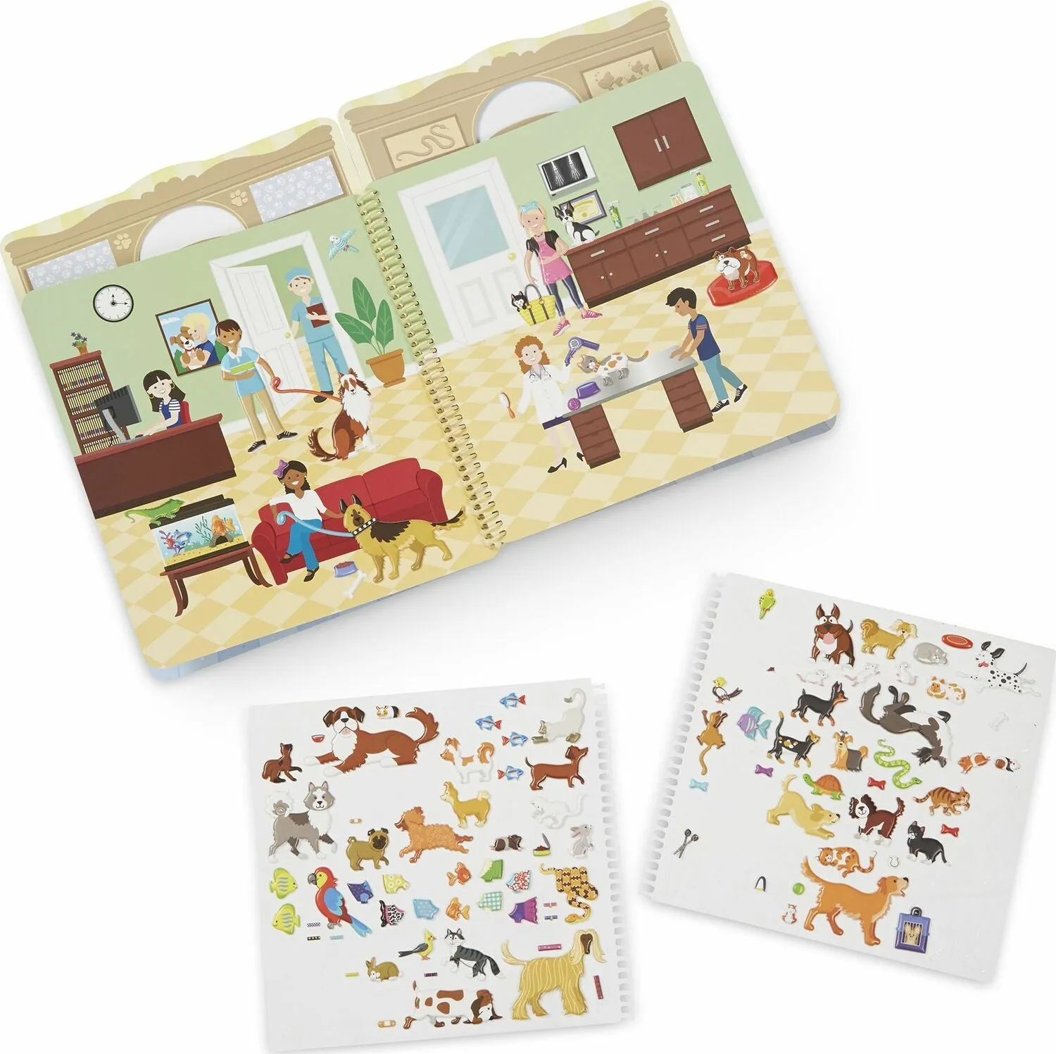 Puffy Sticker Pet Place Deluxe Play Set