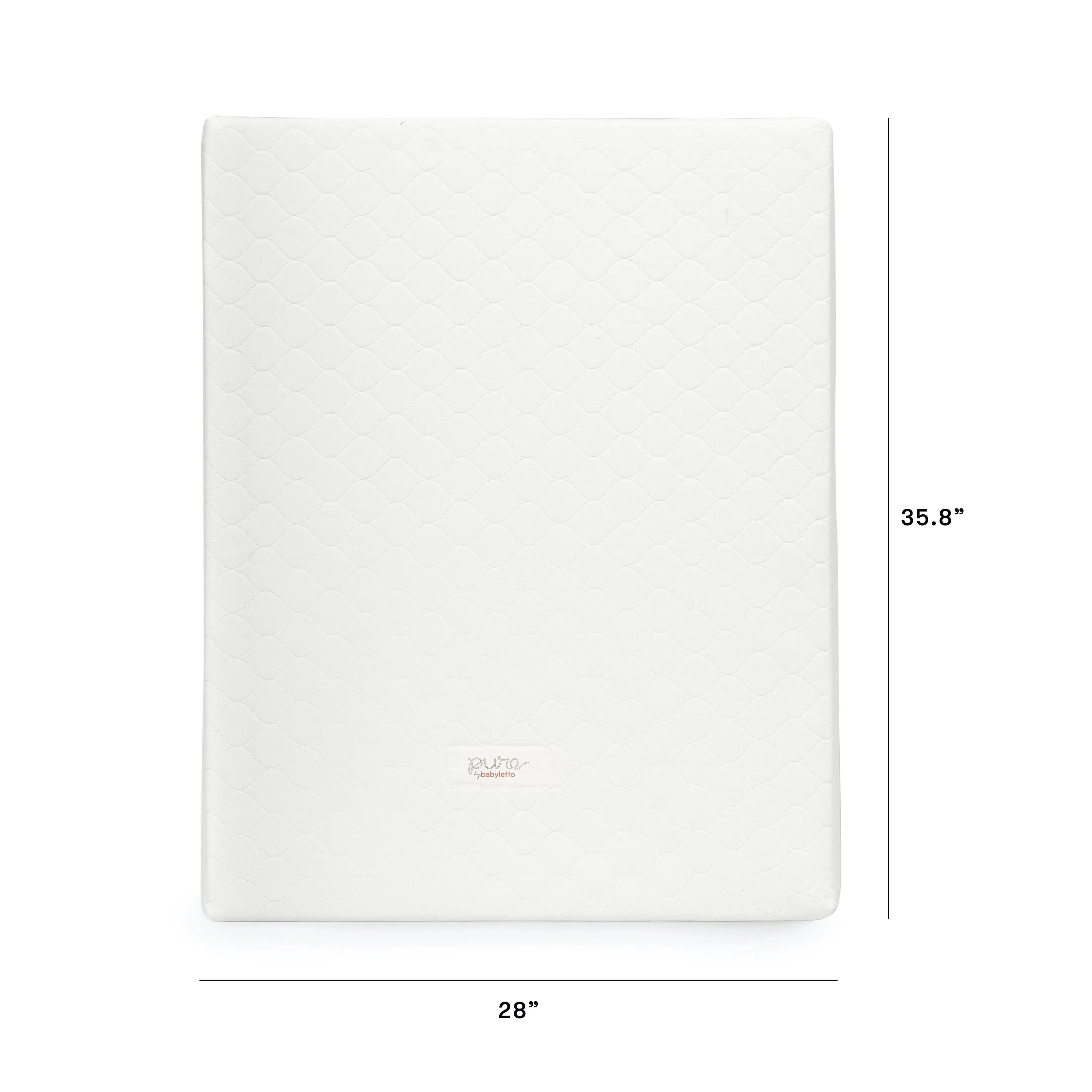 Pure Core Midi Crib Mattress w/ Hybrid Quilted Waterproof Cover (Lightweight)
