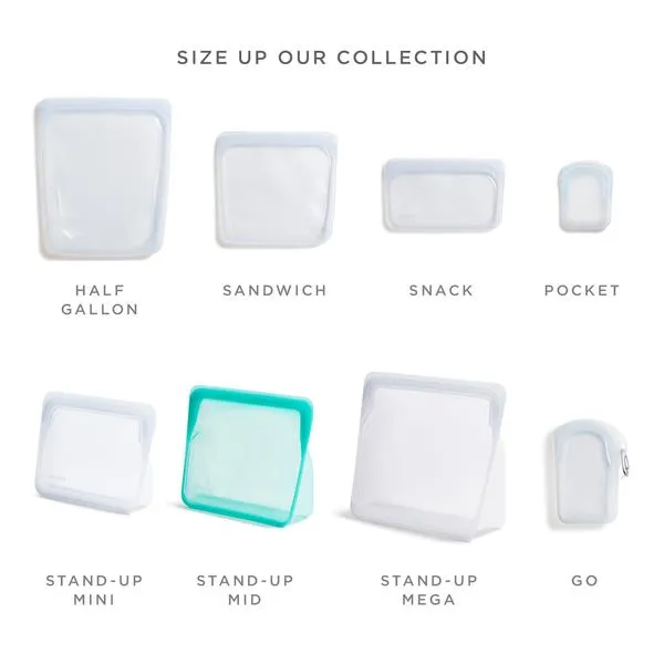 Stasher Reusable Silicone Stand-Up Mid Bag