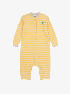 Stripes terry overall