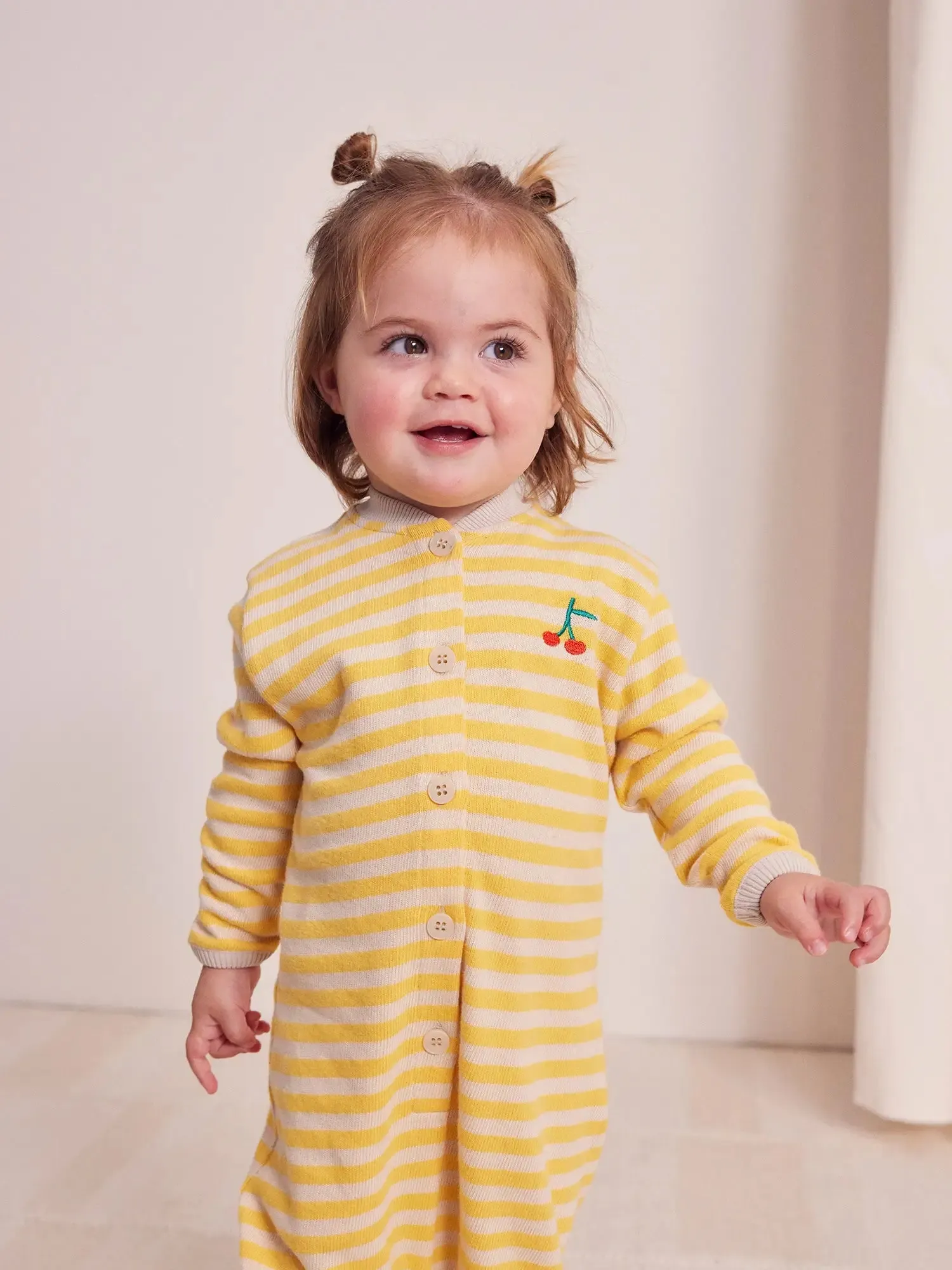 Stripes terry overall