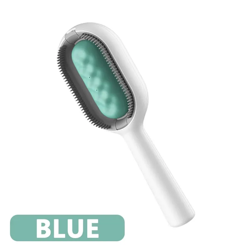TEEK 3-in-1 Cat Hair Remover Brush - Ultimate Pet Grooming Tool for Effortless Fur Cleanup and Gentle Brushing