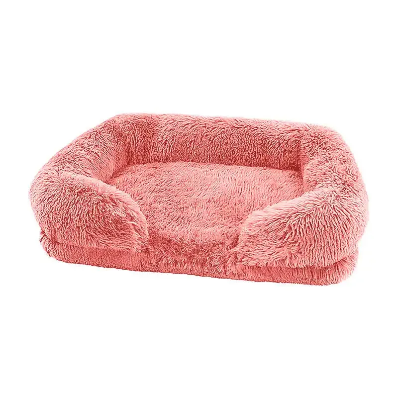 TEEK - Cozy Plush Dog Sofa Bed With Removable Cover