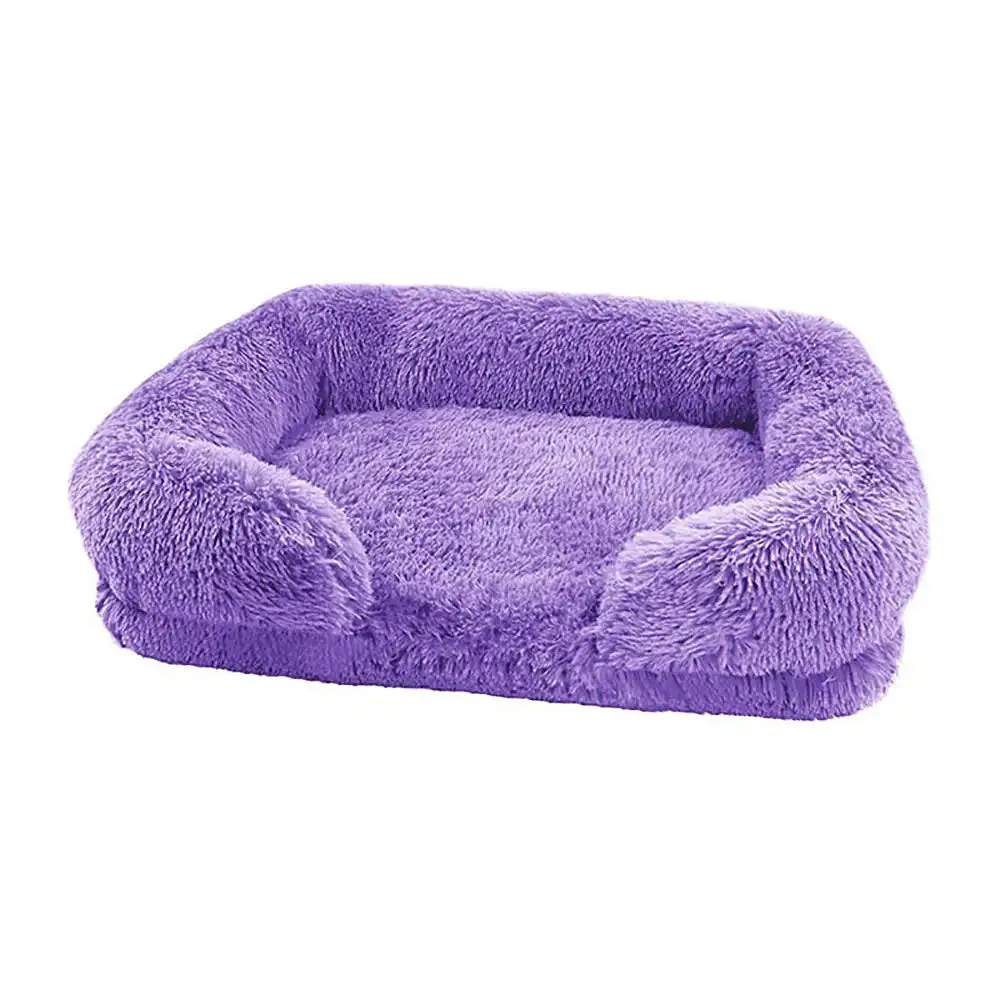 TEEK - Cozy Plush Dog Sofa Bed With Removable Cover