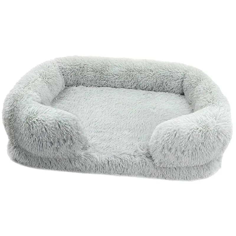 TEEK - Cozy Plush Dog Sofa Bed With Removable Cover