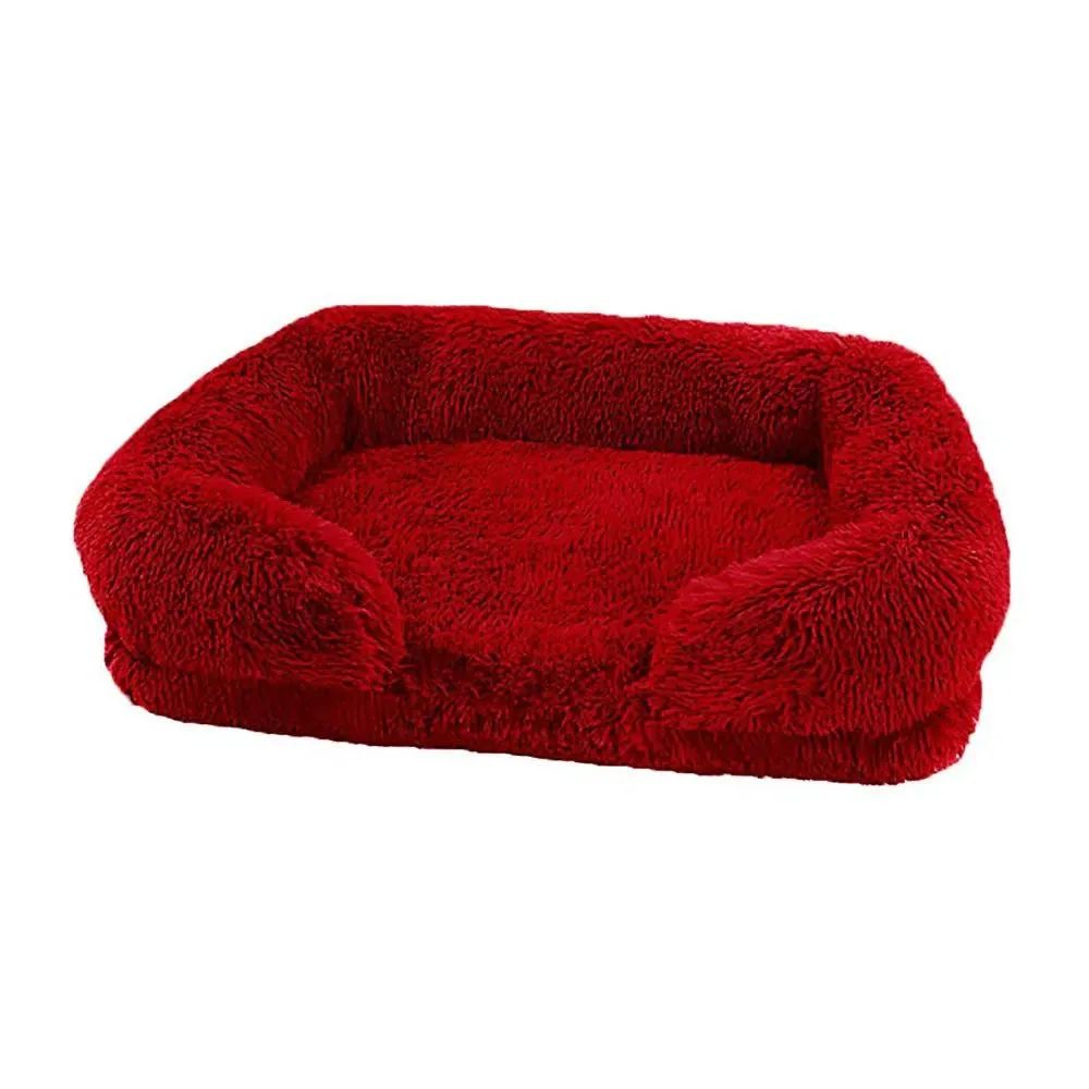TEEK - Cozy Plush Dog Sofa Bed With Removable Cover