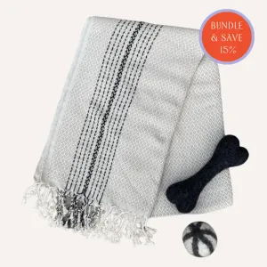 Turkish Throw   Wool Dog Toy Bundle